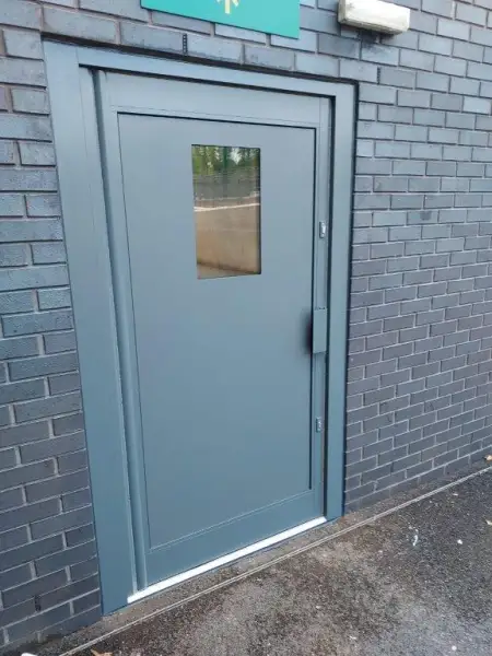 Commercial Single Aluminium Door: Swipe To View More Images