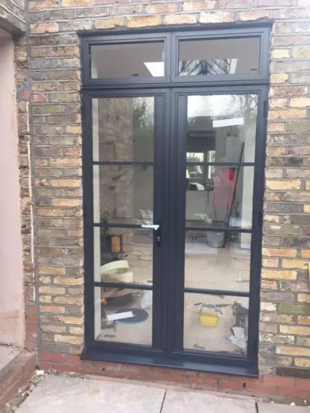 Aluminium Double Doors / French Doors Face Fixed Bars: Swipe To View More Images