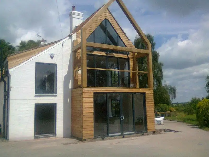 Curtain Walling Gable End Window Double Doors: Swipe To View More Images