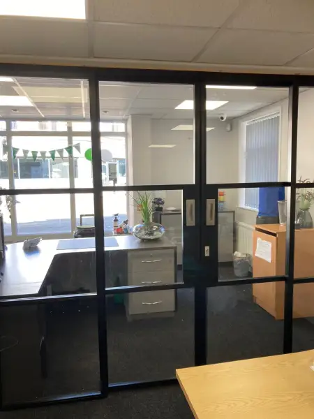 Aluspace Sliding Locking Internal Doors Crittall Style: Swipe To View More Images