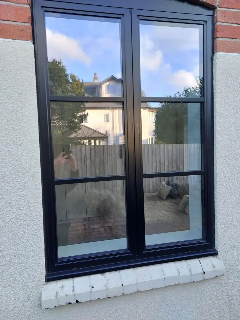 Heritage Aluminium Window Black Crittall Style: Swipe To View More Images