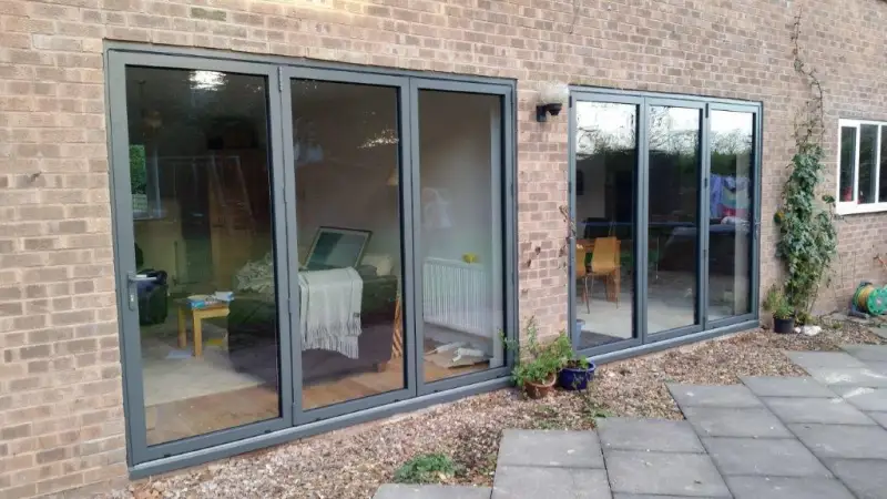 Aluminium 3-Leaf Folding Sliding Doors Bi-Fold: Swipe To View More Images