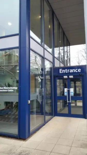 University of Nottingham Aluminium Entrance Doors: Swipe To View More Images