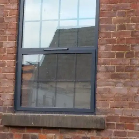 Commercial Arch Top Aluminium Sash Windows: Click Here To View Larger Image