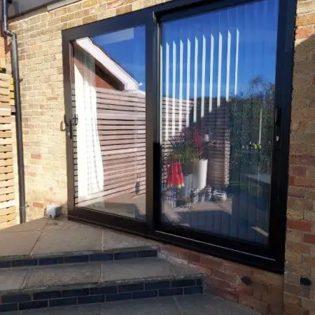 Aluminium 2-Pane Sliding Patio Door: Click Here To View Larger Image
