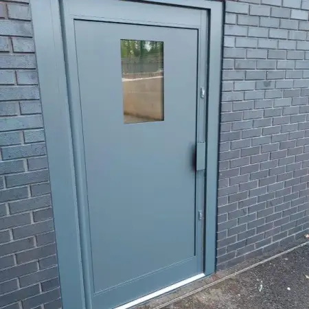 Commercial Single Aluminium Door: Click Here To View Larger Image