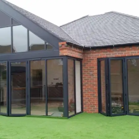 Aluminium Bi-Fold Doors: Click Here To View Larger Image