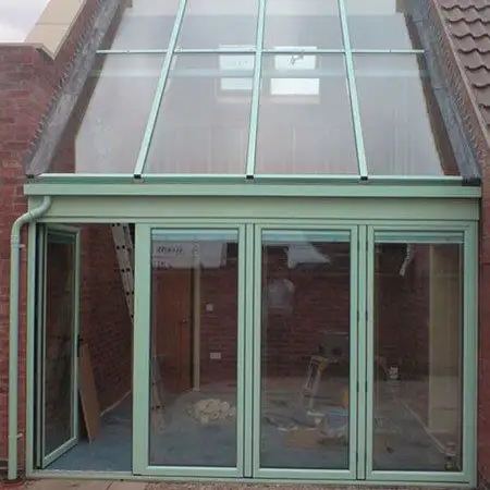 Aluminium Green Door Screen: Click Here To View Larger Image