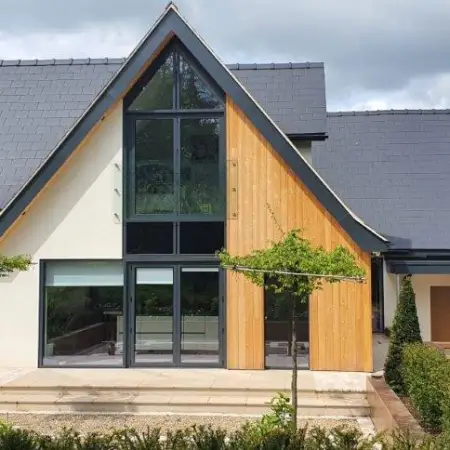 Aluminium Gable End Double Doors: Click Here To View Larger Image