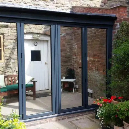 Orangery Folding Sliding Bi-Fold Doors: Click Here To View Larger Image