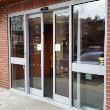 Commercial Aluminium Sliding Entrance Doors: Click Here To View Larger Image