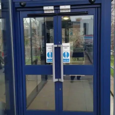 Commercial Aluminium Entrance Double Doors: Click Here To View Larger Image